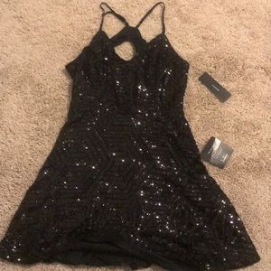 sparkly skater dress